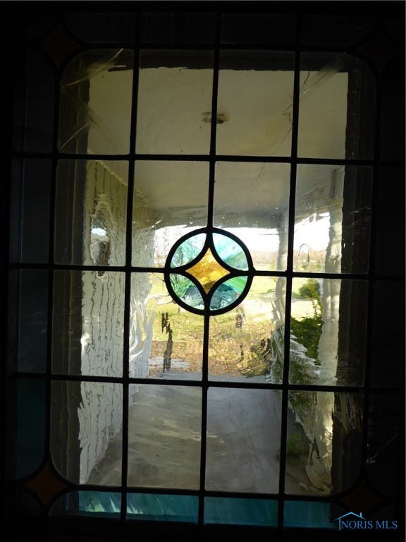 Beautiful stained glass original door!
