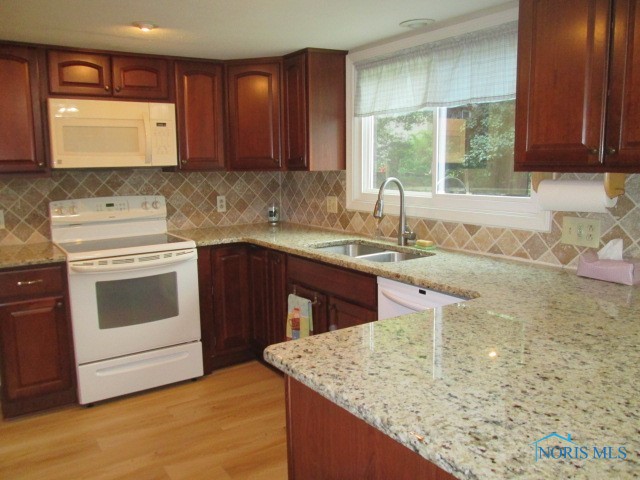 Kitchen with Granite Counter tops