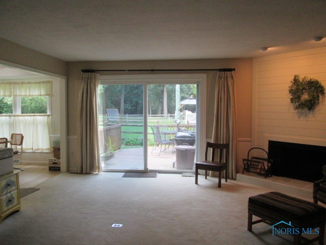 Sliding Glass Door from Family Room To Deck