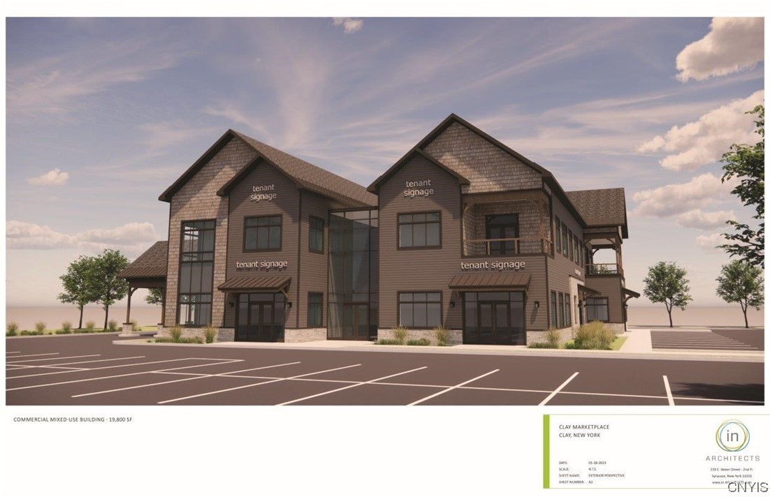 2 Story Office/Retail building to be built at the corner of State Route 31 and Henry Clay Boulevard, 1 mile from the new Micron Site. 1800 s/f to 6200 s/f build to Suit options available for both office, medical and retail users, building will have an elevator and common bathrooms. 2nd floor office suites will have balconies. Building will be located in a planned district development with 96 residential apartments and 35,000 s/f of retail, office and medical space.