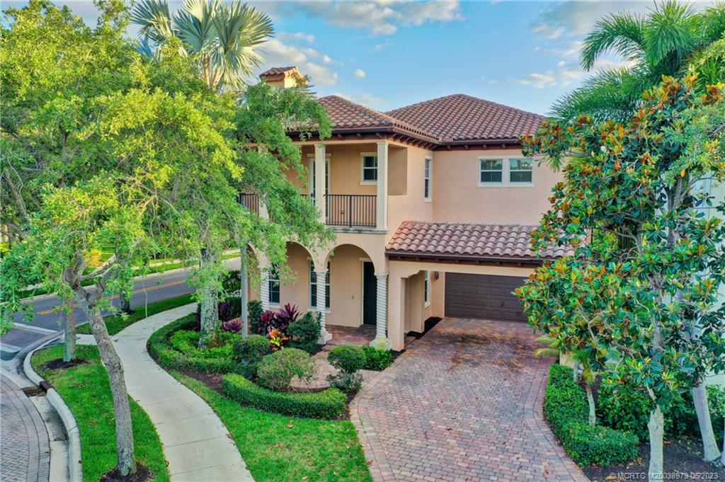LOCATION, LOCATION. Absolutely beautiful four bedroom, five full bath Mediterranean style home on protected preserve in Botanical Gardens. From the opening of the front door to your relaxing area by your private pool, this property is stunning. First floor features marble floors throughout, large formal living and dining room, huge custom gourmet kitchen, family room, office leading out to pool patio, full cabana bath, and breakfast bar. Kitchen includes beautiful granite counters, wall oven and microwave with convection oven. All bedrooms on second floor have there own private bathrooms. Master suite features balcony overlooking beautiful protected marsh lands, wet bar, two huge custom walk in closets, and custom bath including bidet, soaking tub, and separate shower. Laundry room, sitting area, and guest bedroom balcony also on second floor. Two air conditioning units keep both levels cool. Two car garage, pool and summer kitchen. Close to beaches, dining, entertainment and shopping.