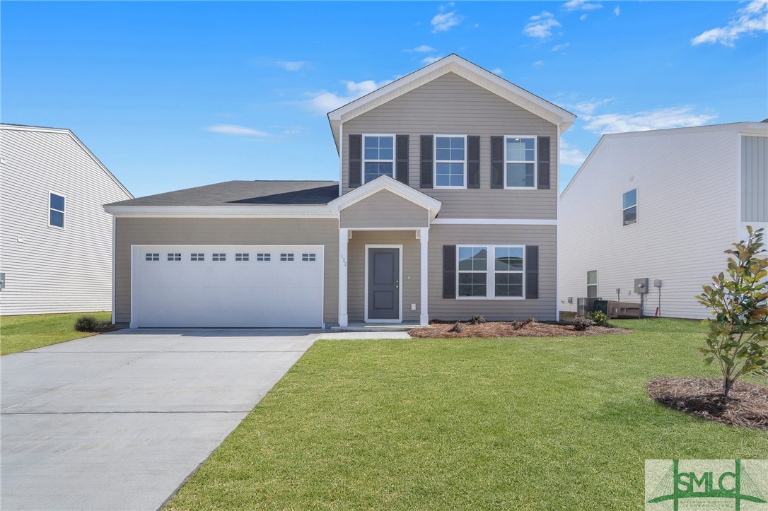 This charming Pickens plan is tucked away in Lonadine, located just minutes away from downtown Springfield and within walking distance to Effingham County Middle and High School A welcoming entry leads you to the formal office and the open concept living area down the hall. Enjoy all the features of a modern kitchen with stainless steel appliances, granite countertops, an island with bar seating, and upgraded cabinetry. The primary bedroom sits on the first floor for easy access to the laundry room, backyard and NO STAIRS! Enjoy the peaceful community under the covered porch off the back of the home that overlooks a small pond. A sodded yard with irrigation makes for easy maintenance. Three additional bedrooms are located upstairs that ALL feature walk-in closets and share a hall bathroom and loft allowing for an extra space for entertaining! Come see this home for yourself and discover what all it has to offer in person!