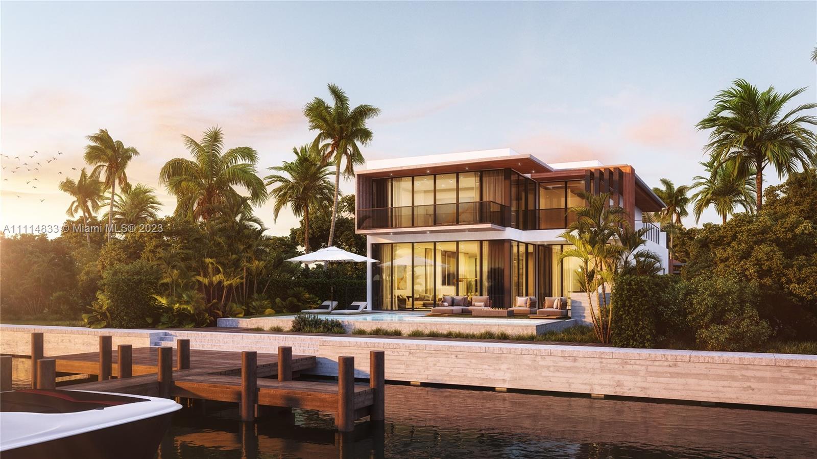 A rare Bayfront Development opportunity in the waterfront oasis of Normandy Isles.  This exclusive Golf-course gated community has become one of the most desirable locations for waterfront luxury living in Miami Beach.  Centrally located, and minutes away from Bal Harbor, Miami Design District, Wynwood Art District, South Beach, and a short distance to all major airports.  Build your waterfront dream home on this 10,200 sf waterfront lot with 60 feet of water frontage.  Or take advantage of the existing “ready-to-go” plans for a new exquisite 5,100 sf home featuring 5 bedrooms, 5 baths, 2 powder rooms, two-car garage, family room, TV room, elevator, a spacious kitchen pantry, and a waterfront summer kitchen.  The plans also include a new dock that can accommodate a generously large boat.