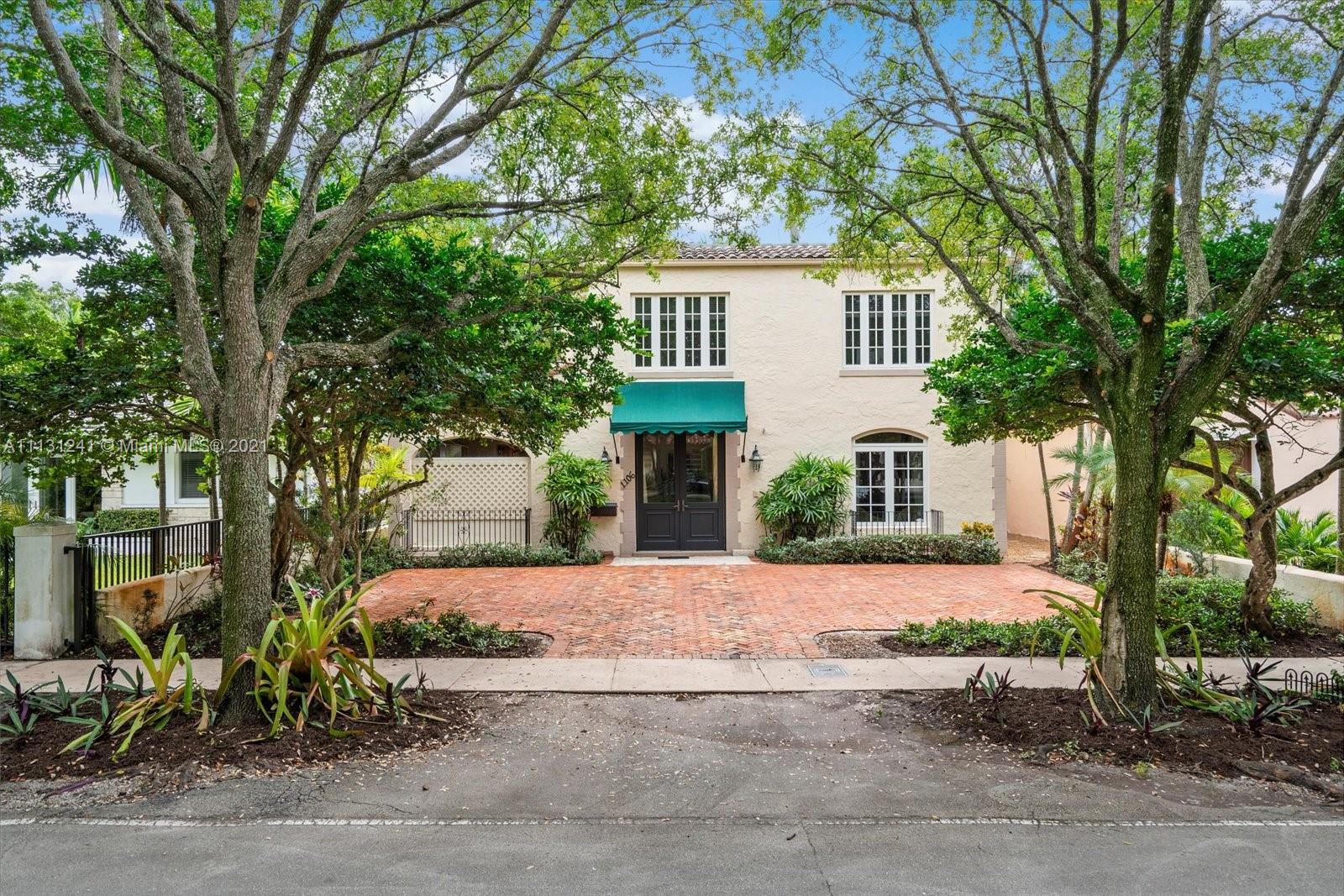 As Florida has continued to be the top destination for personal and business relocation, Coral Gables has confirmed its place as the premier city for living and working in S. Florida. The purchaser of this property will be in the heart of the Gables to enjoy all aspects and amenities. This classic Old Spanish is located on a tree lined street which winds through the Gables with a wide median separating one lane of traffic in each direction. High volume ceilings, open spaces, fireplace, impact windows & doors, central A/C, a large guest house, are a few of the features to enjoy in your new residence. Walk to golf course, tennis courts, parks. Browse through the photos, and make an appointment to confirm that it could be a fit for you.