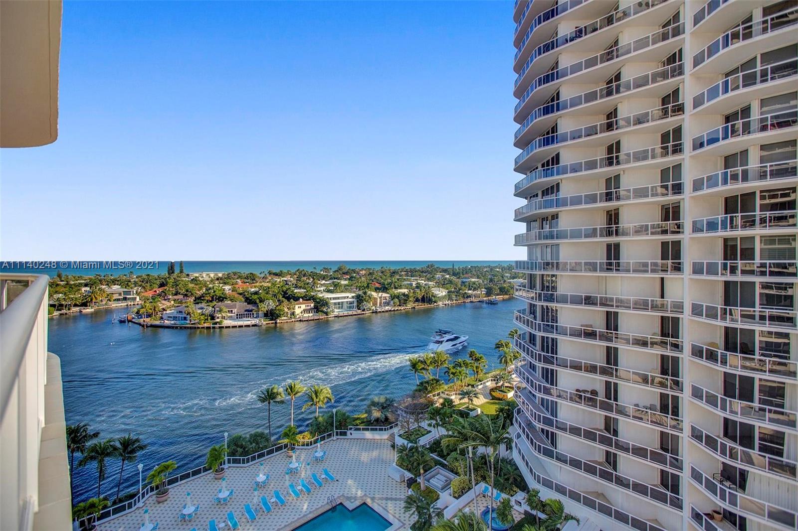 Great unit in the desirable One Island Place complex offers 2 bedrooms 3 bathrooms and a den with 2,240 sq.ft. Private elevator takes you directly into the unit. The spacious living and dining room offer amazing views of the ocean. This unit offers spectacular views of the ocean, intracoastal waterways marina from 2 balconies. Building has great amenities, spa, remodeled gym, tennis courts, private treatment room, snack bar on weekends, 2 swimming pools, walking distance to Waterways shops and Aventura mall and A+ elementary, middle and high schools. Please allow 24 hours for showings.