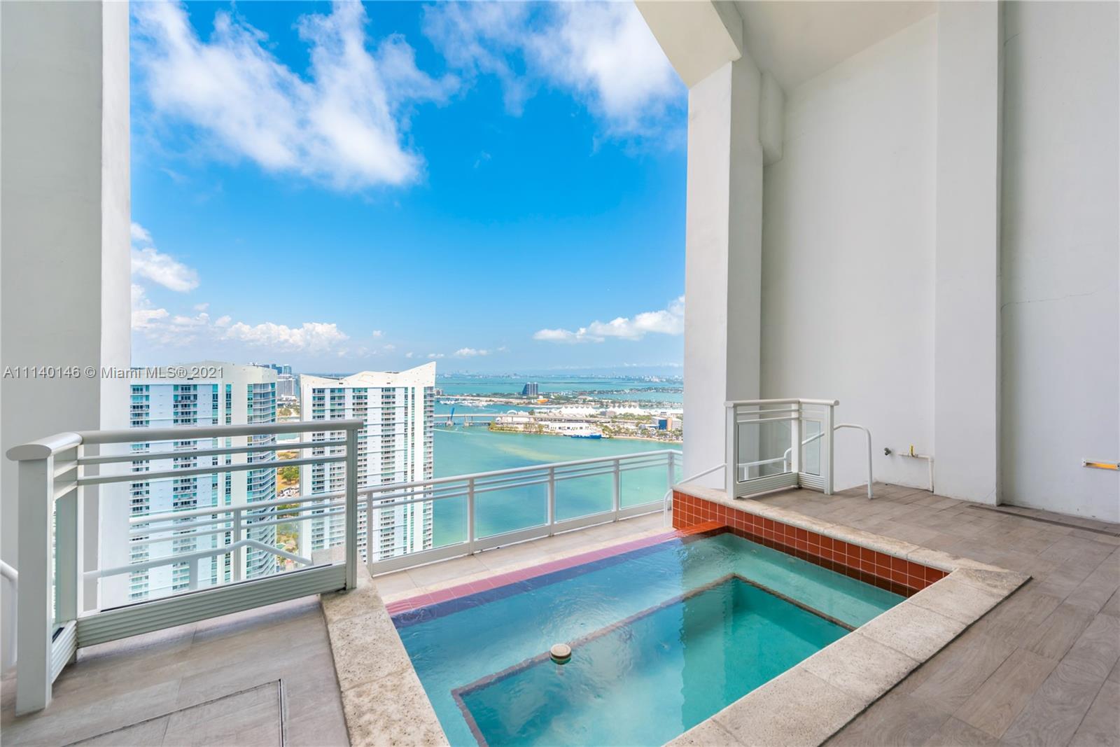 Luxury Penthouse in the newest and most exclusive building in Brickell Key.  This unit has your own Private Pool, roof top terrace, in unit elevator & 3 Living Rooms making this place great for entertaining.  Private elevator w/ Fingerprint sensors that lead directly to the foyer of your unit. Designed and completed by top designers at Artefacto & Finish My Condo.  Motorized shades, 4'X4' white tiles, custom ceilings, Built in Speakers.  Lighting, Climate, Sound, Entertainment & Cameras with Home automation Control 4 system.   Control from anywhere through an app or with installed touchscreens.  Unit also comes with 2 Storage rooms, 2 assigned parking spaces and free valet parking for additional car(s). This unit is the top center of the building.  Be a part of the Miami Skyline!