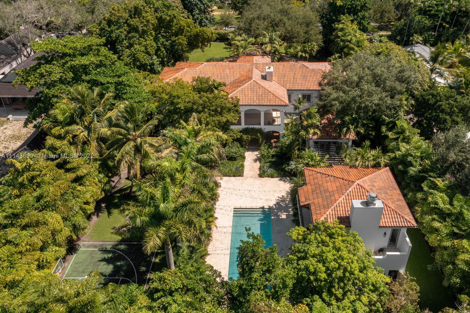 This Ponce-Davis Mediterranean estate is nestled on a 1-acre lot on a quiet cul-de-sac street with grand oak trees and exotic flora that encapsulate the property. Influenced by traditional Old-World designs, residents are immediately greeted by a romantic courtyard lined with lamp post-lit columns and led into a palatial foyer that’s gilded in light marble flooring and bright, tall ceilings. A spacious chef’s kitchen with luxury accouterments and a large center island makes for an idyllic destination to entertain, featuring a breakfast nook for daily gatherings. However, the highlight of the property is its expansive backyard, featuring a gourmet summer kitchen, covered dining area, and sparkling pool and jacuzzi. Extra features: game room and full gym with access to indoor-outdoor living.