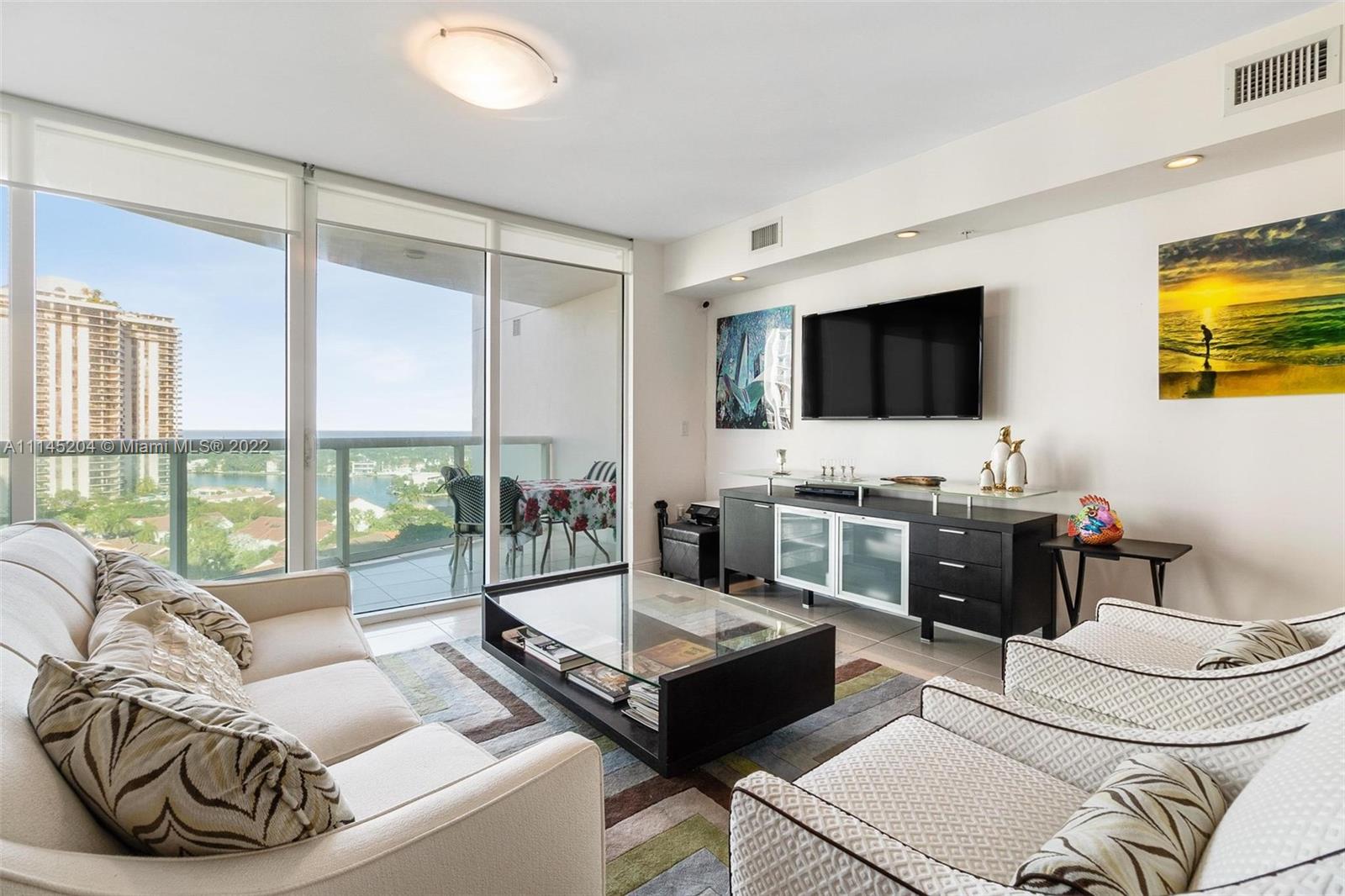 Spectacular unit at The Parc at Turnberry in the heart of Aventura. *INCLUDED * - 2 parking spaces. Elevator opens directly into a private foyer. Breathtaking ocean views from this 2 bedroom plus den/office with custom built-ins for plenty of extra storage. Eat-in kitchen w/gorgeous wood cabinetry. Amenities include Pool, Kids pool, Jacuzzi, Gym, Spa and treatment room, Playground, Billiard room, Party Room and Shabbat Elevator. Walk to the Aventura Golf Circle, Houses of Worship and Aventura Mall.