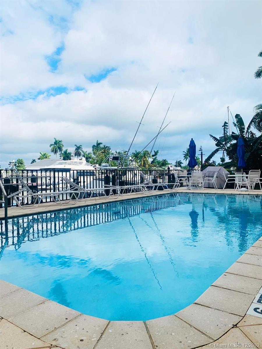 Beautiful TURNKEY unit available on first floor of building. Marina and pool views. Comes fully furnished and available April 1st. ONLY ONE YEAR LEASES ALLOWED NO SHORT TERM. Close to all FORT LAUDERDALE has to offer. No FIXED BRIDGES and walking distance to great restaurants and shops.