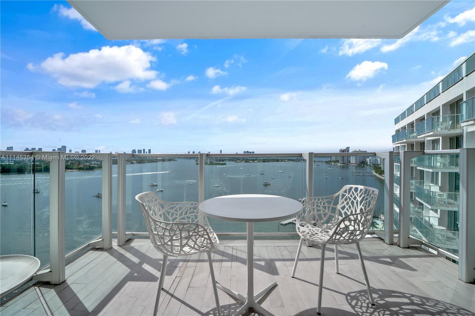Miami's most trendy, 5-star condo-hotels. One of the most desirable units & views available with Miami's downtown skyline. Owner an income-producing property to offset your expenses. Live, rent, or do both. The unit is currently in the hotel program. The unit has upgraded furniture.