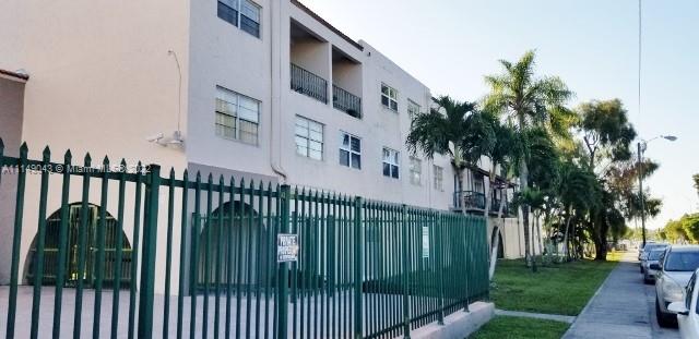 Splendid 2bed/1.5bath Westland Gardens Condo is impeccable & located near many shopping areas of Hialeah.  This 2nd floor unit has 2 floor design w/ bedrooms located on 2nd level. Unit is nicely remodeled with white kitchen cabs/granite tops, updated baths, balcony, & has 2 assigned covered parking spaces; street visitor parking only.  Unit has laundry closet with hookups but no washer/dryer installed. All tiled floors except carpet stairs to 2nd fl. Small bldg of 38 units has new roof, natural gas equipment upgrades and recent exterior paint. Property has no reserves therefore only cash or 75% LTV conventional financing allowed.  Monthly Condo Maintenance fee = $283. Unit is tenant occupied showings on Wednesdays and Saturdays w/ appts. Come home to Westland Gardens Condo and Live Well!!!