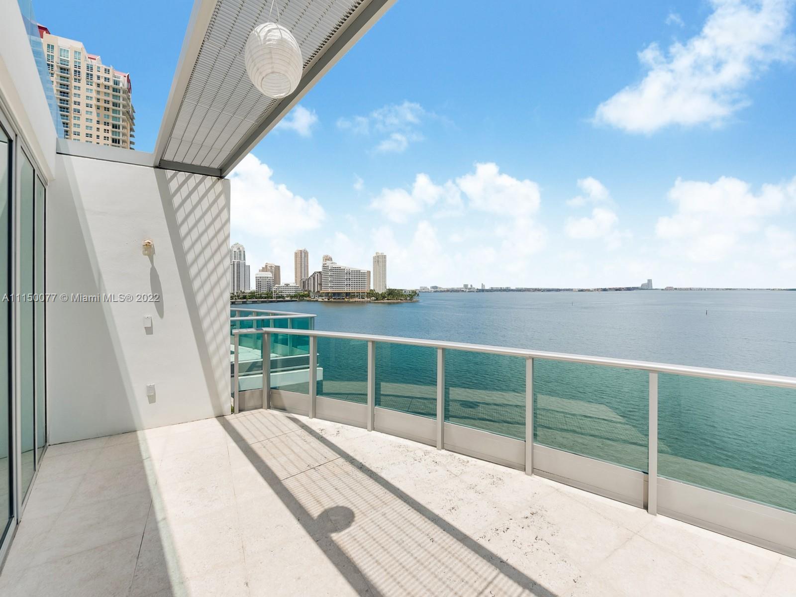 One of a kind direct bay views from every room in this three-level loft at the Jade. A spacious living area with 18ft ceilings & an open Italian kitchen w/stainless appliances welcomes you on the first floor. Master suite and large office/media room on second floor, and guest bedroom w/ full bath on third floor which has a separate entrance. This fantastic unit also boasts two large terraces w/unobstructed bay views.  Jade is an iconic building offering great amenities such as infinity edge pool w/cabana service, complete fitness center, spa, racquet ball, 24hr. concierge & much more.