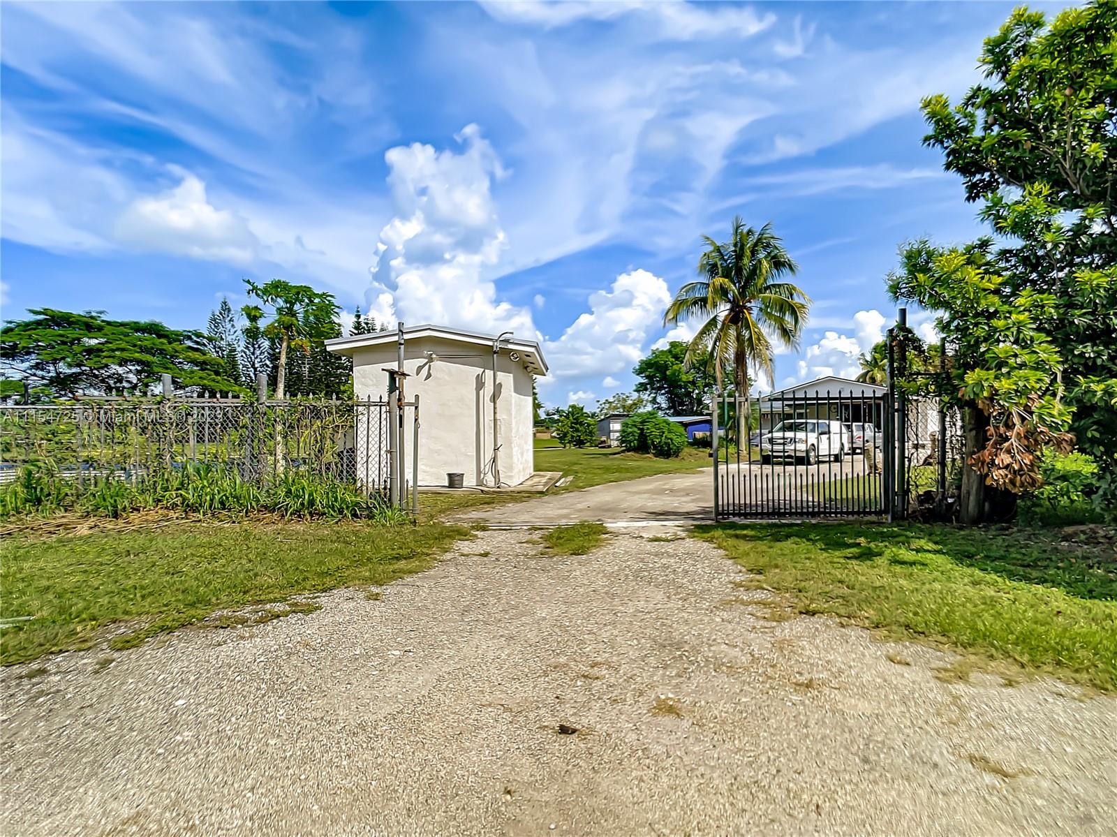 Private Road Entrance to the back property.