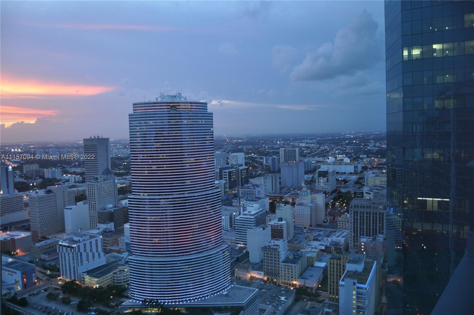 South East corner 52nd floor penthouse, unobstructed view, 2,457 ft2 livng area + 597 ft2 terrace, + 2 balconies, 2 garage pkng spaces, unobstructed views of bay, river and city! Across from Whole Foods and Silverspot Cinemas! Near banks, schools, Post office, restaurants, coffee shops, shopping centers, American Arena, Brickell City Center, and hotels! Short drive to Miami Beach, airport, golf courses, Marlins Park. Unit has marble floors, electrical window treatments, wind resistant windows, white kitchen cabinets, assigned storage space. Enjoy residents and hotel amenities such as 5 pools, gym, spa, yoga room, 24/7 concierge valet parking for guests and extra cars, 24 hours security, 2 restaurants including Zuma, in room dining, and more!