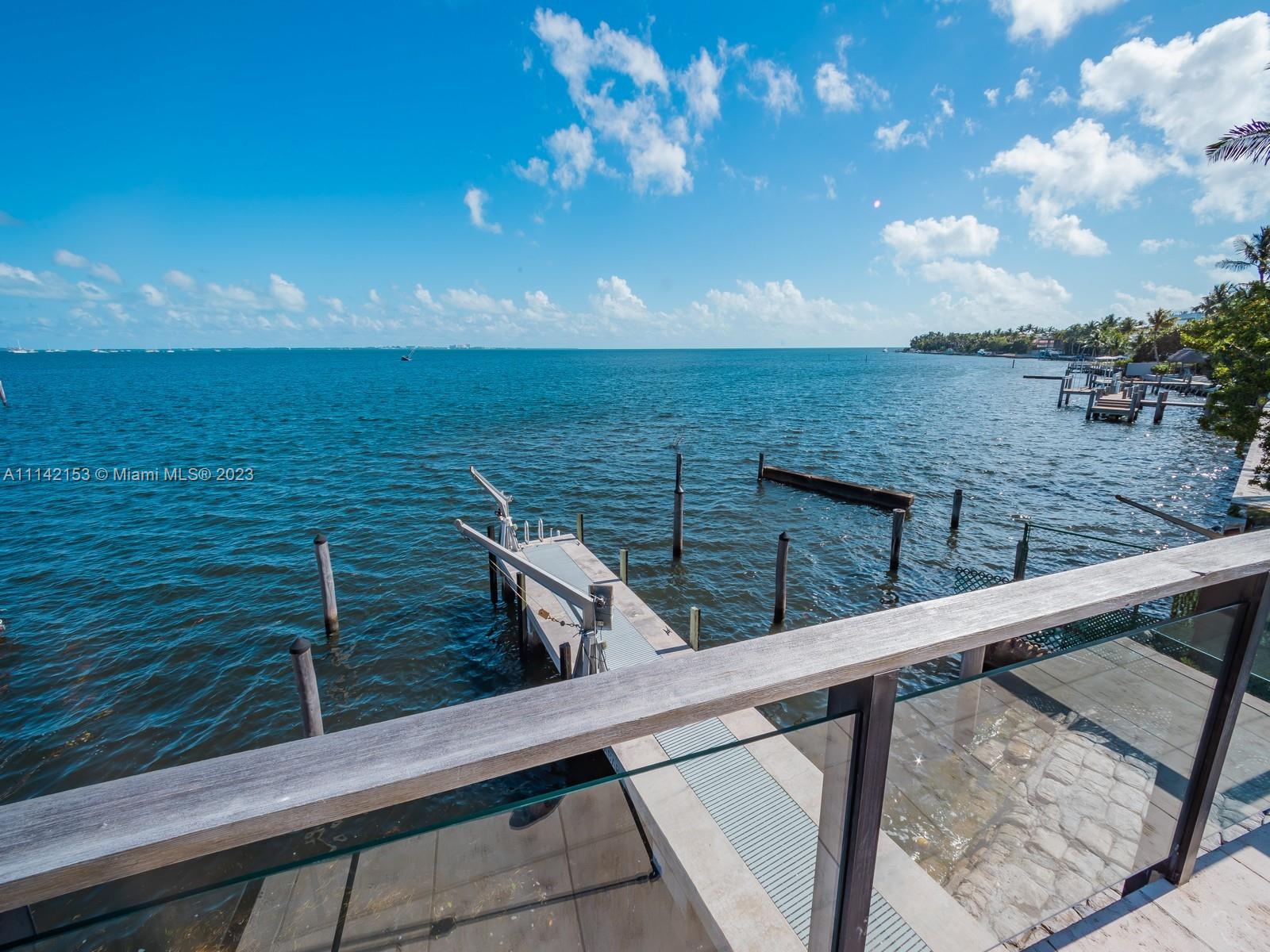 THE NEW STATE-OF-THE-ART DOCK, HOLDS AROUND A 30-FOOT BOAT AND HAS DAVITS.