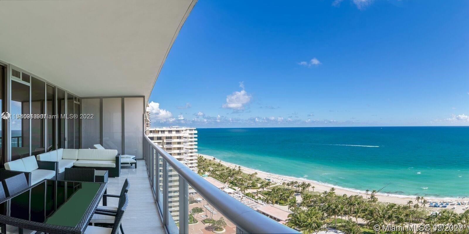 Available Apr 30,2024 . Preferable annual lease or 6 months . Impeccable direct ocean front unit at the best building in Bal Harbour (South East Corner unit, 17th floor). Unit has modern furniture, Fire Place in the Living Room,. Direct ocean view, two large balconies, valet parking, ocean access. Five Star Amenities. Across Collins Ave. from Bal Harbour Shops. Call or text listing agent !!