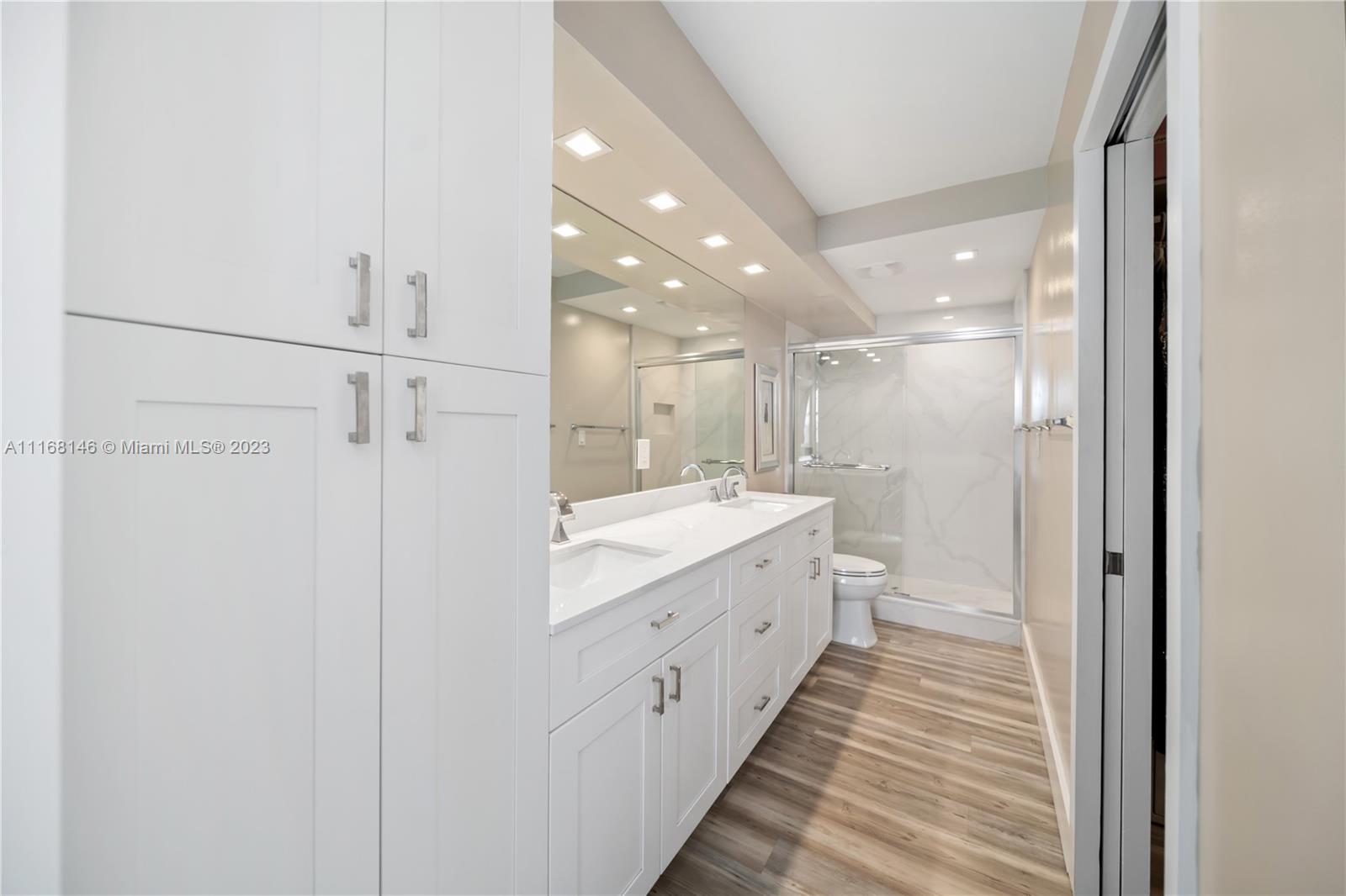 master bath, dual vanities, lots of storage