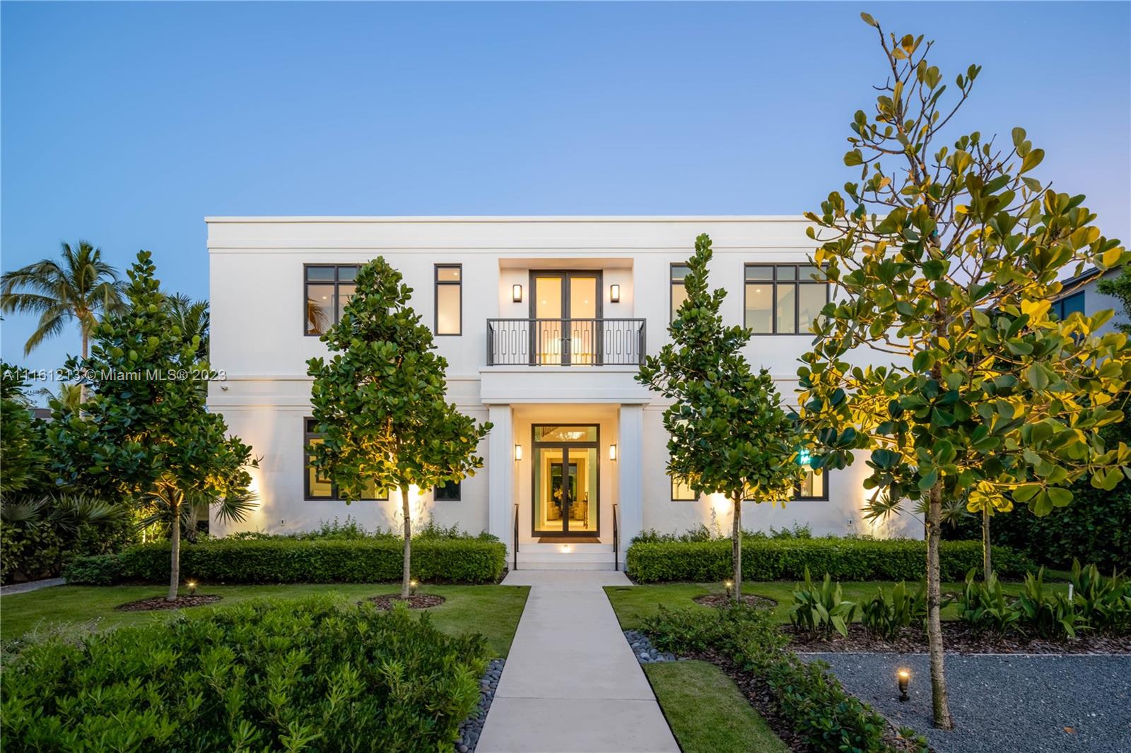 Located on guard-gated Allison Island, this new construction masterpiece was completed at the beginning of 2022. Designed by famed architect, Max Strang, this home leaves nothing to be desired. Sitting on a 16,200 SF lot, this 7,000 SF home boasts six bedrooms and nine bathrooms. The oversized primary suite, facing the Indian Creek waterway, has two separate closets and bathrooms. Kitchens and bathrooms by Boffi, appliances by Wolf and Sub-Zero, this Smart home powered by Savant has it all. Shell stone and white oak flooring throughout are complemented by built-in, custom cabinetry. Enjoy true outdoor living in your large backyard oasis with a full summer kitchen. 75 FT on the water offers the ability to dock your yacht at home. Owner would consider selling with furniture.
