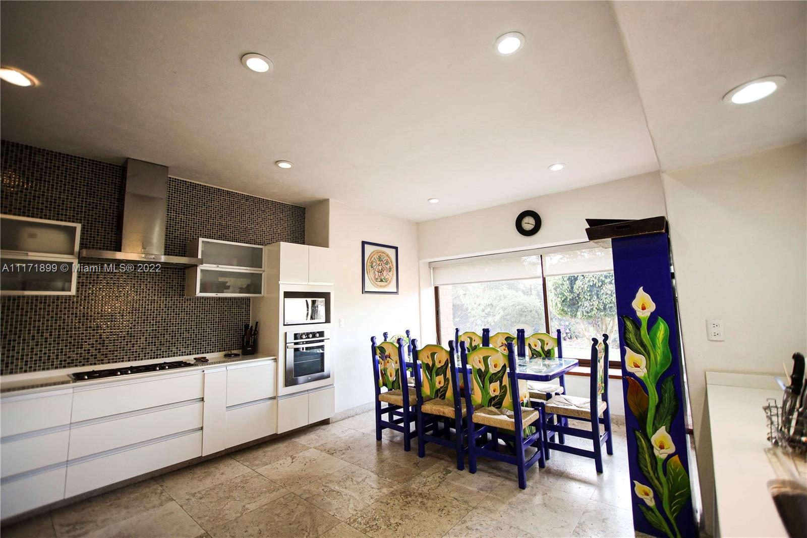 Kitchen with breakfast nook.