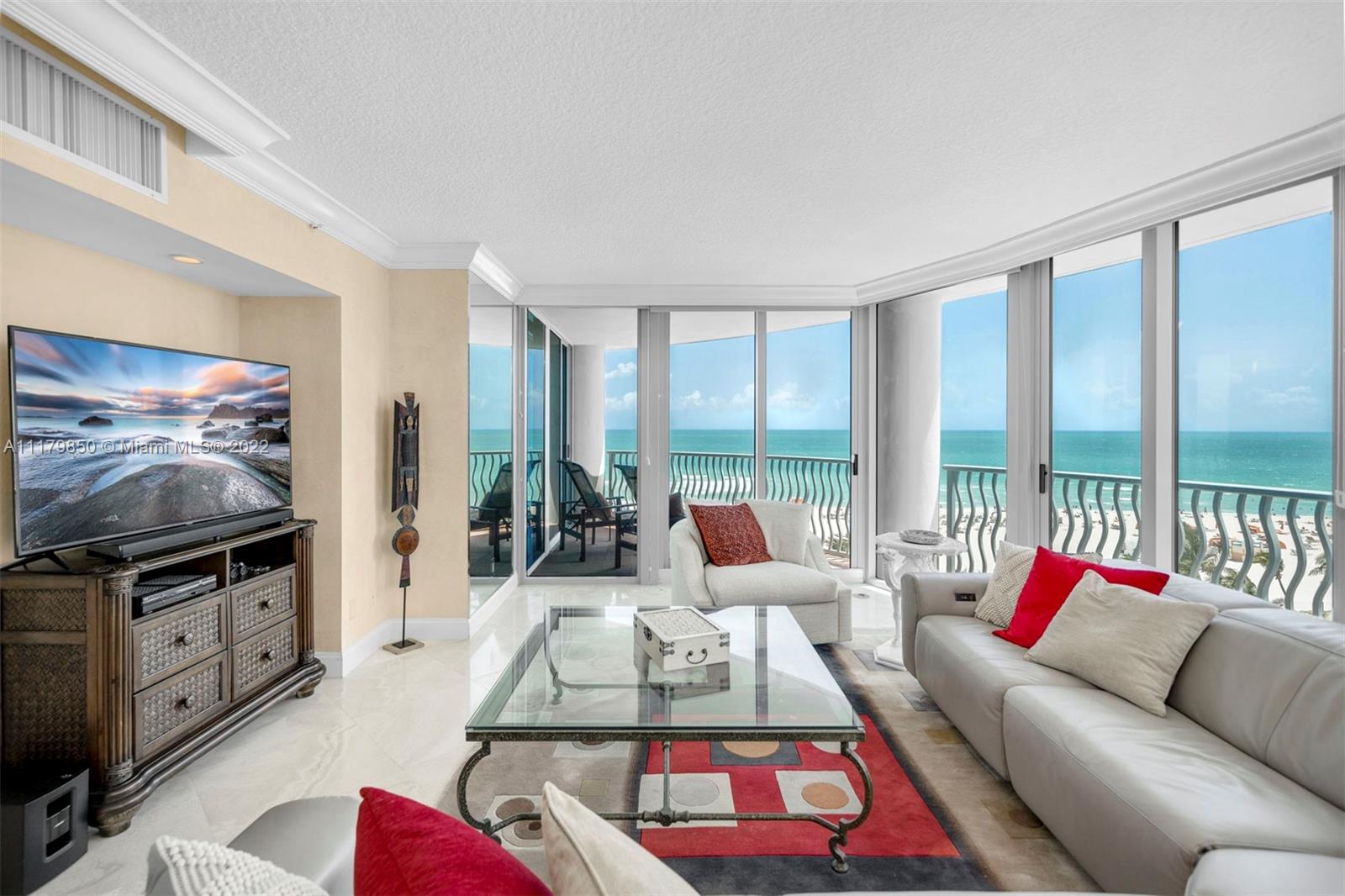 Enjoy gorgeous views of the Atlantic Ocean in this SE corner 3 bedroom residence located at 1500 Ocean. As an originator of luxury in Miami Beach, 1500 Ocean was designed by renowned architect, Michael Graves. This spacious 2,000+ SF residence features an oceanfront primary suite with separate jacuzzi tub and shower, marble floors and a custom kitchen. 1500 Ocean is a full service luxury building with 24 hr. security, valet and front desk attendant, concierge, gym with sauna and steam room and private beach. 

This property is available as of 5/15/2023 - 11/30/2023