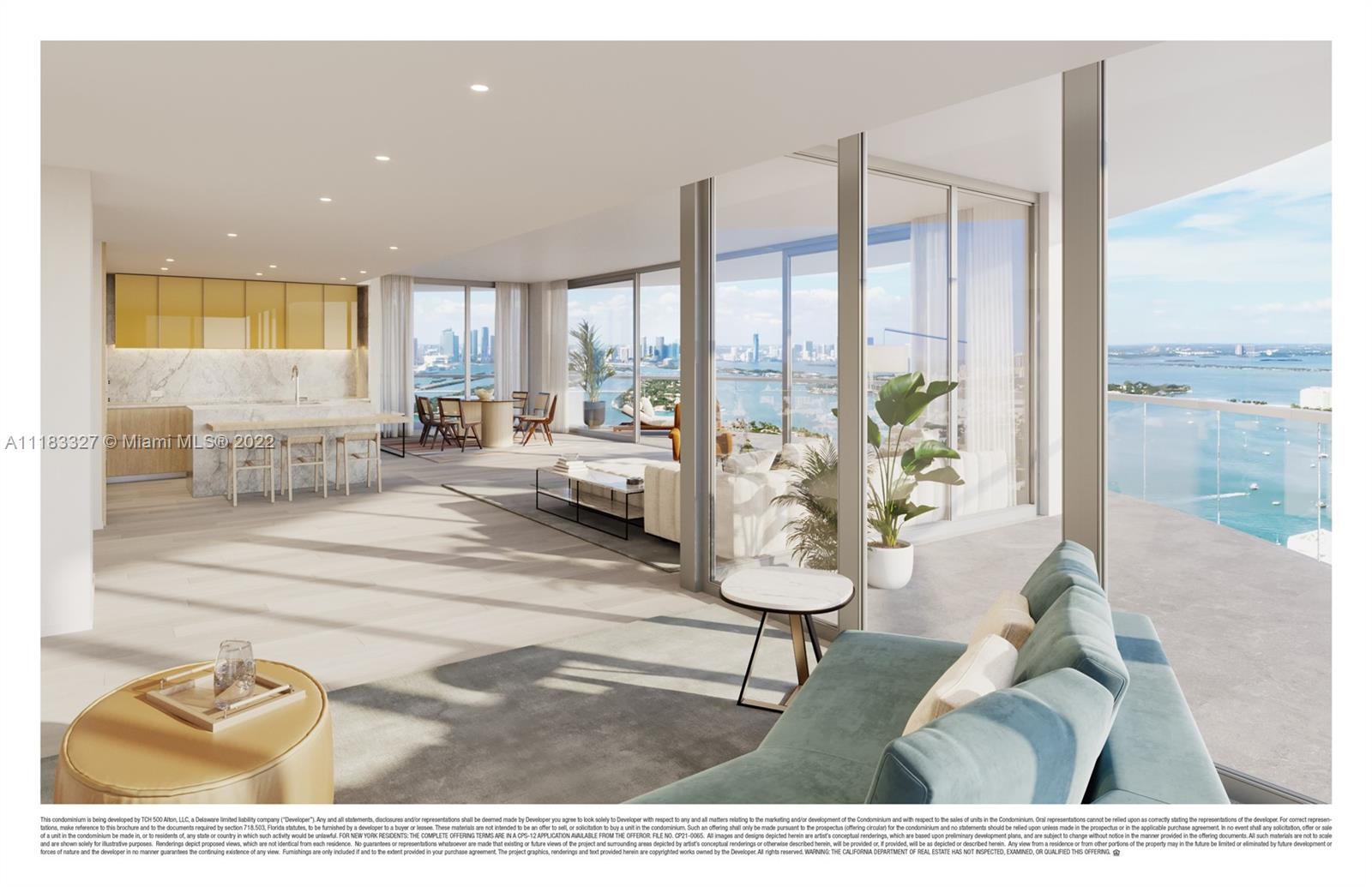 FIVE PARK, a new luxury tower reshaping the skyline and gateway to Miami Beach. Ranging from 2 to 5 bedrooms, each residence will be fully-finished w/top-tier appliances, Italian oak kitchen cabinets, stone counters, 10FT ceilings & much more. The cylindrical shape of the tower boasts abundant natural light & sweeping bay, ocean, & city views. Five Park will offer multiple floors of amenities, including Miami Beach’s premier owner-only members club, The Canopy Club, on the 26th floor, including wellness & fitness areas & spa. A dedicated concierge onsite to personalize each experience. A beach club w/ transportation. Additional levels of amenities will include adult & children pools, café & bar, co-working area, offices & business suites, screening room, child play area and teen lounge.