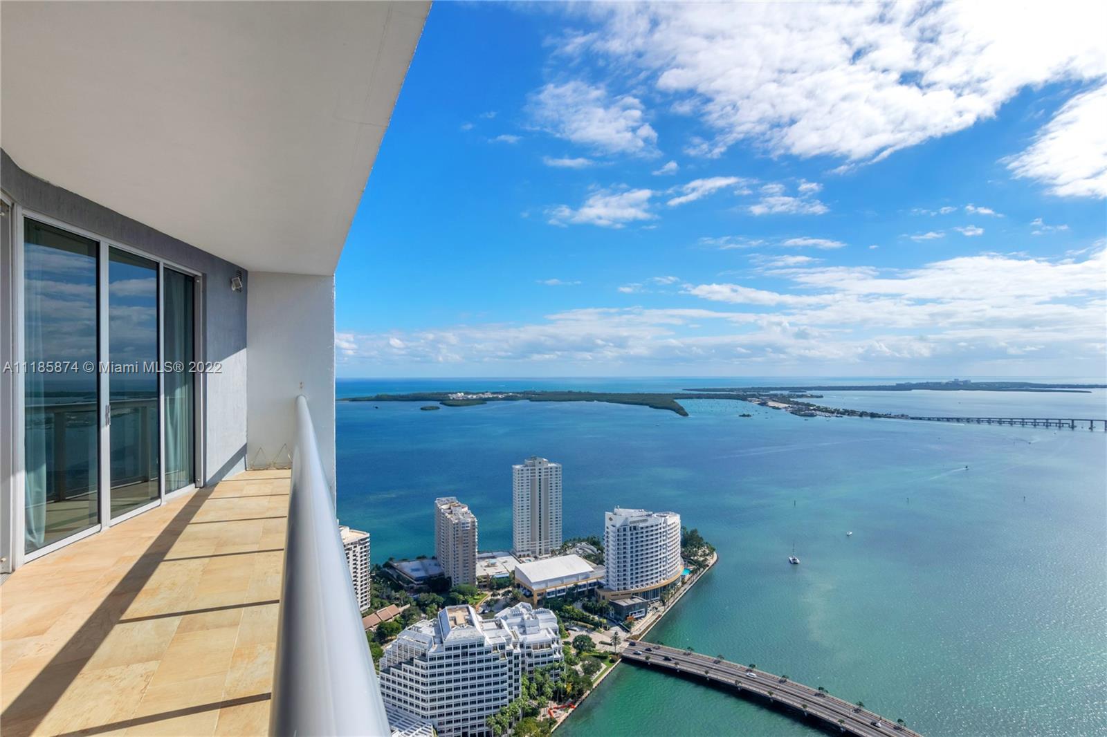 Beautiful Rarely available 2 story PENTHOUSE with the best breathtaking ocean, bay, and city views in the Brickell Icon Building. The second floor has an open layout bedroom where you can walk right into your own unique and PRIVATE TERRACE that has a hot tub and an outdoor shower overlooking the ocean. First floor includes two bedrooms with high impact sliding doors to balcony. Marble floors, private bar area with wine cooler and open kitchen for a nice entertaining. In the heart of Miami, not far from Miami International Airport and Miami Beach, Design District.