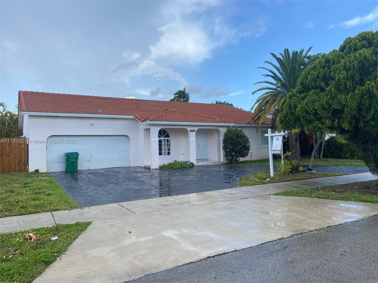 Single Home, It has 3 bedrooms and 2 bathrooms, double garage, SS appliances, a whole fenced yard creating a wonderful place for enjoying. Quiet neighborhood, NO ASSOCIATION, close to Shopping Plaza, Publix, Parks, Miami Zoo, and easy access to Florida Turnpike. Don’t miss the chance to be the first!!!