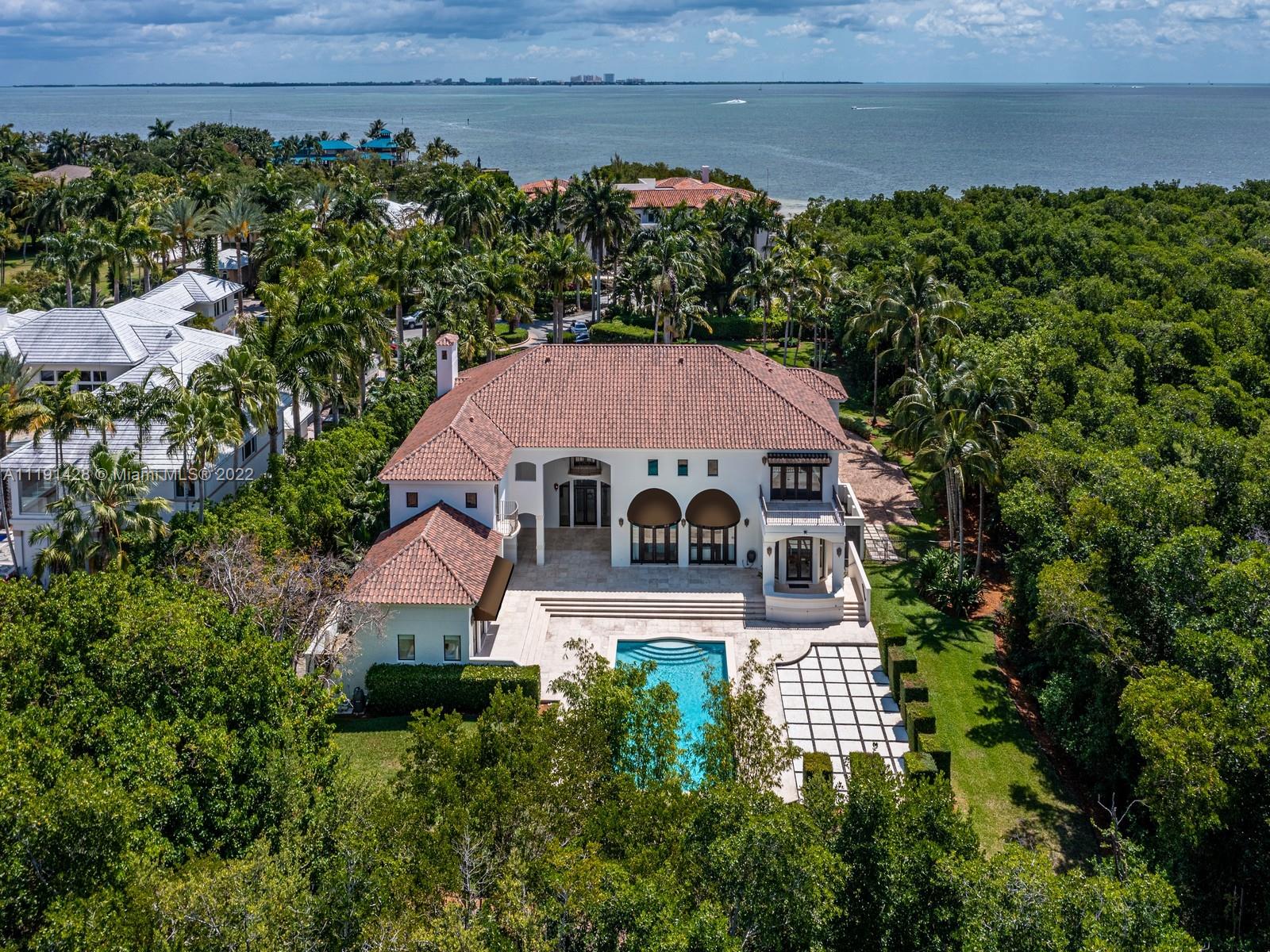 Unique opportunity to own a 1 of a kind estate in one of Miami's most prestigious GATED communities, TAHITI BEACH. This classic Mediterranean home is ideally located on a OVER 1 ACRE LOT at the end of a private cul-de-sac. This home features 10,768SF Total,7 beds,6.5 baths a double-height foyer & family room, oversized master bedroom w/a large balcony+a guest house w/a full guest house. W/a large pool & extensive outside terraces, perfect for entertaining. Large kitchen with a butler’s pantry. Including a large office w/ a full bath and balcony,3 car garage, service room, impact windows throughout & recently updated roof. Don’t miss this incredible opportunity to live in one of 26 homes in this private community, complete w/a private beach, tennis courts & access to all Cocoplum amenities