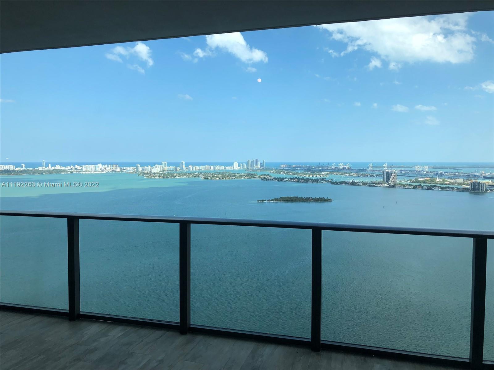 Direct and unobstructed water views! 4 beds 4 1/2 Baths, 9' foot ceilings. Fully finished with wood look porcelain floors throughout the unit. Window treatments, build up closets, top of the line finishes. Luxurious amenities. Tenant occupied until June 15th. Need 24hrs to show.
