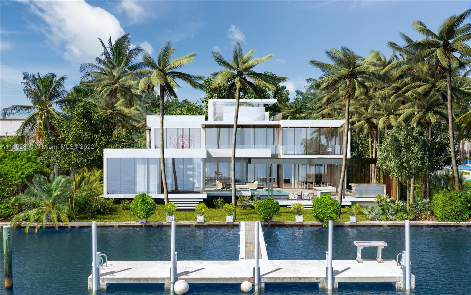 Step Inside With Me! Seller NOW Accepting Cryptocurrency. New Construction Opportunity! 37 Indian Creek Island Road - the most elite available property in town. Developed by Todd Michael Glaser with Architecture and Interiors by Kobi Karp, this nearly 16,000 SF grand compound will be move-in ready in less than 18 months. Featuring 12 beds, 12ft ceilings on main level, Club Room, Chef/Prep Kitchens, Media, Gym Studio and situated on a 53,696 SF lot with 134 feet of water, this modern marvel will be the number one property on the island, home to Ivanka, Gisele, Iglesias, & titans of industry. Known as Billionaire's Bunker, this 300-acre island hosts less than 40 homes, secured by its own police force, and anchored by the Indian Creek Golf Course.