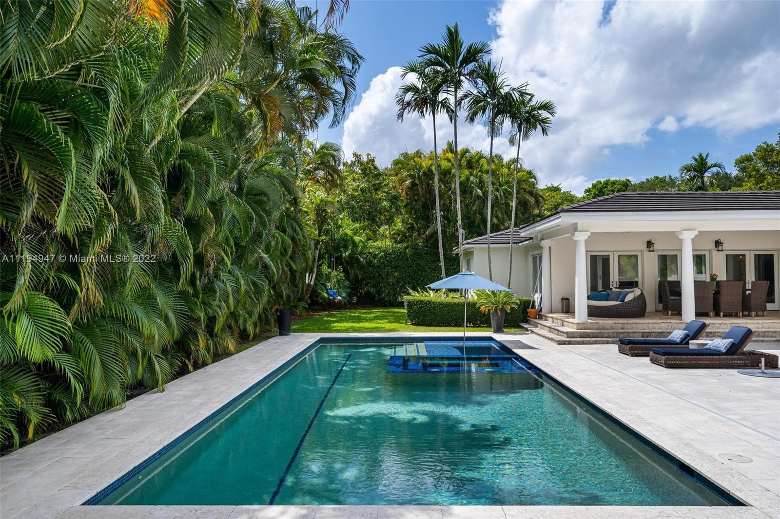 Located in the exclusive neighborhood of Coral Gables, this charming home is within walking distance of The Biltmore Hotel, Riviera Country Club, and Miracle Mile. The lushly landscaped home features 4 beds/3 baths, family room, Florida room, formal living & dining, and a newly renovated kitchen with Subzero refrigerator, gas stove, and breakfast nook. Sitting on an oversized lot (15,333 SF), this spectacular home offers an ample backyard with a heated saltwater pool & jacuzzi, summer kitchen with covered outdoor dining, lounge area, plus room for a playground or mini golf, perfect for entertaining family and friends. Minutes away from some of Miami’s top-rated A+ schools, South Miami Hospital, Brickell, and is surrounded by restaurants, shops, and many more amenities. A true gem!