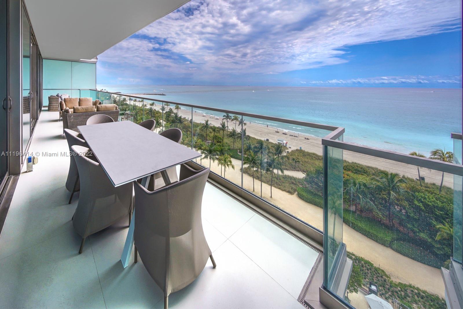 Custom built Turn-key oceanfront residence at Bal Harbour most sophisticated building Oceana.  Direct ocean front. This unit was meticulously designed with the finest materials sourced from all over the world.  The floor plan was completely customized and is the only one of its kind at Oceana. Features 3 Bedroom/4Bathroom Plus Den, New gourmet kitchen, 650 Bottle Wine Cellar, Wood Millwork covering the entire apartment,  private elevator entry, floor-to-ceiling sliding doors that open up to a large oceanfront terrace. Oceana offers an exquisite lifestyle with resort-style amenities including Olympic-style pool, world-class spa, tennis courts, restaurant, 24-hour concierge services and security.