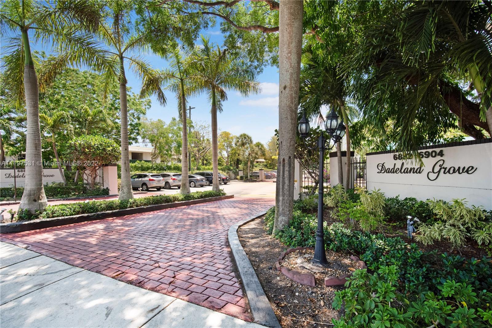 Welcome home to this large 2 bedroom/2 bath apartment in the heart of Pinecrest. This unit has tile floors throughout and laminate floors in the 2nd bedroom. The kitchen was recently remodeled with wood cabinets and quartz countertops. The balcony has a private, tropical feel with pool view. The Dadeland Grove community has a gated entrance, pool and hot tub area, and security guard on site. The location is exceptional- 2 minutes from the Dadeland area and a 10 minute drive to the University of Miami/Coral Gables.