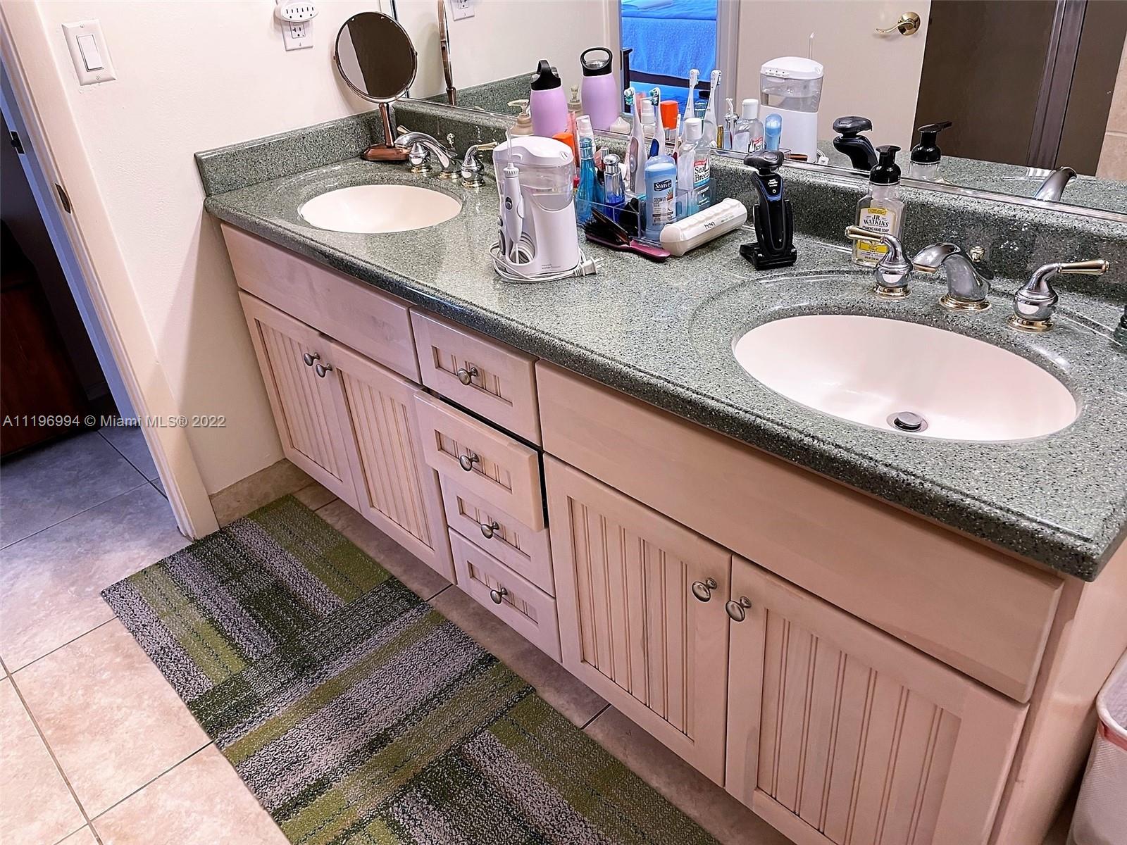 Master bathroom-double sinks