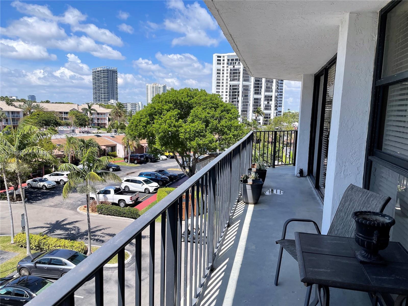 Large wraparound balcony