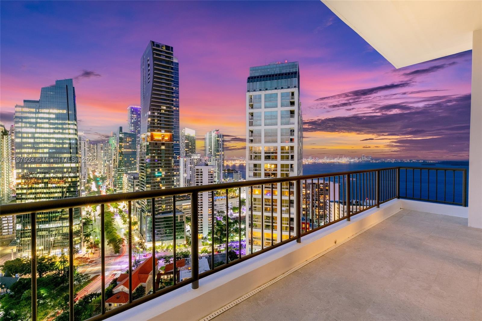 Enjoy living in this exquisitely furnished 4BR/4+1BA, 4,130 SF double penthouse meticulously combined & fully remodeled. Boasting breathtaking city, Biscayne Bay & ocean views this expansive residence features high ceilings, an open floorplan, 4 balconies, 12ft windows, smart home w/ surround sound, gourmet kitchen, top-of-the-line appliances, high-end German cabinetry & a wine fridge. The spacious bedrooms feature views, balconies, ample storage & closet space. The primary bedroom features a walk-in closet, large sitting area, spa bathroom w/ double sinks, separate tub & shower w/ jets. Full-service luxury building w/ 24 hr security, valet parking, concierge, pool w/ barbecue area, marina, library, kids’ playroom, private entertainment areas & state of the art gym & spa.