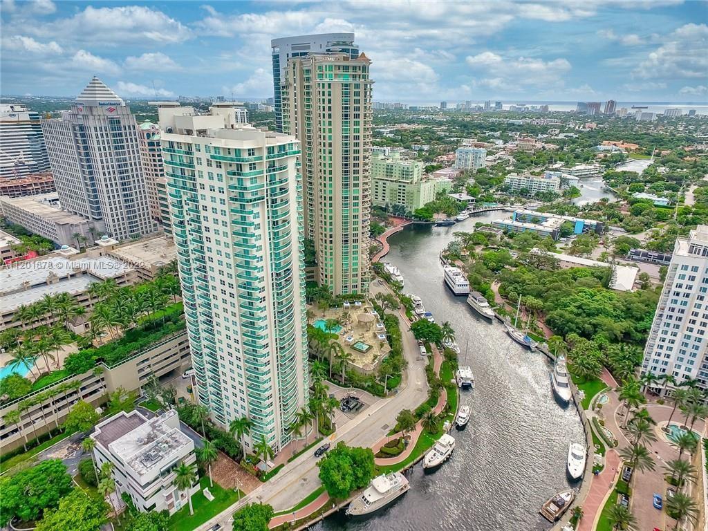 Location Location Location!!!! Water Garden is situated right off Las Olas/New River of Downtown Ft. Lauderdale. Absolutely amazing unit on the 24th floor. 2 bedroom with 2 full baths with a Washer/Dryer inside the unit. Amazing views of of the City and the River with Yachts passing by. The unit features gourmet kitchen with granite countertops, spacious living/dining room, balcony with glass railing, high impact windows and sliding doors, walk-in closets, high speed wiring for phone, video and computer. 5-Star building offer top of the line amenities, resort style pool, private cabanas, club room with piano bar, state of the art gym, multi media center, sport lounge and much more. Great for investor with rentals allowed right away with minimum 90 days and up to 3 times a year.