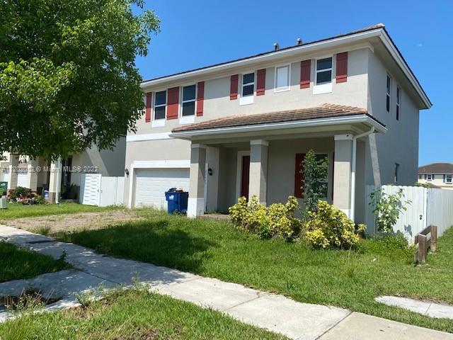This fairly new home is 4 bedrooms and 3 1/2 bathrooms with a two-car garage.  Tile floor on the first floor and carpet on the second floor. The community does not have an HOA. if you are interested in the property call the listing agent at the number below.