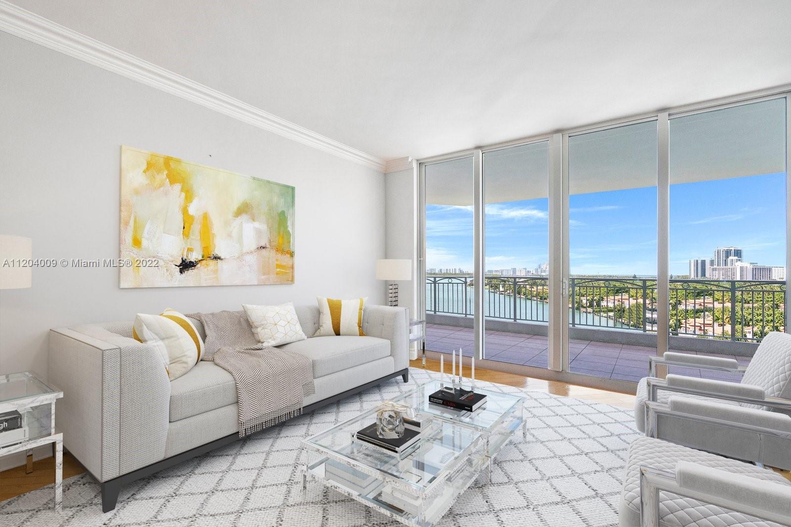 Amazing opportunity to purchase this rare 1,833 SF Large 3 Bedroom unit in a luxurious building with private elevators that open directly into the unit. Enjoy beautiful water views that overlook Bal Harbour and Sunny Isles. This unit includes Hardwood Floors, 9ft Ceilings, Crown Moldings, Split Floorplan, Laundry Room, New HVAC, High Impact Windows & Doors, Stainless Steel Appliances, Jacuzzi Tub, 2 Large Balconies, East to West Water Views, 2 Covered Parking Spaces #25-#26, and 1 Storage Locker. Enjoy the amenities such as Pool, Gym, Jacuzzi, Sauna, 24 Hour Doorman, and Ocean Access! Located 1 block North of Pura Vida in Bay Harbor Islands. Enjoy living walking distance to the Beach, Bal Harbour Shops, Restaurants, and more in one of the safest neighborhoods in Florida!