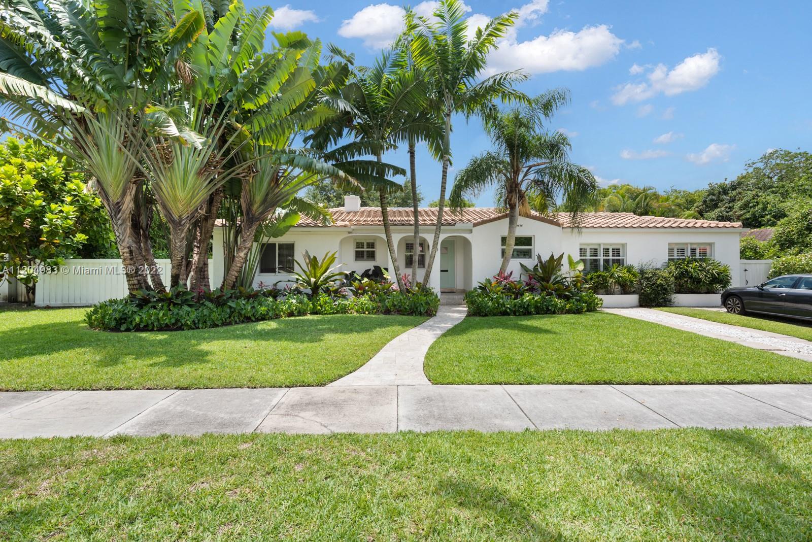 Fully renovated 1930s bungalow in an oversized 11,500 SqFt lot in the heart of coveted Miami Shores. This immaculate pool home offers all the charm and character of a 1930s home with the comfort of modern-day living.  Featuring 3 bedroom, 2 bathrooms + den, this home has new everything: roof (2020), electrical, plumbing and impact windows and doors, kitchen, and bathrooms.  The master suite features double custom walk-in closets and a large en-suite bathroom with double vanities and a walk-in shower. Additional features include vaulted ceilings, a heated pool, an oversized professionally-landscaped yard, tons of natural light and a laundry room. 

The home is conveniently located within walking distance of downtown Miami Shores, easy access to i95 and it is NOT within a flood zone.