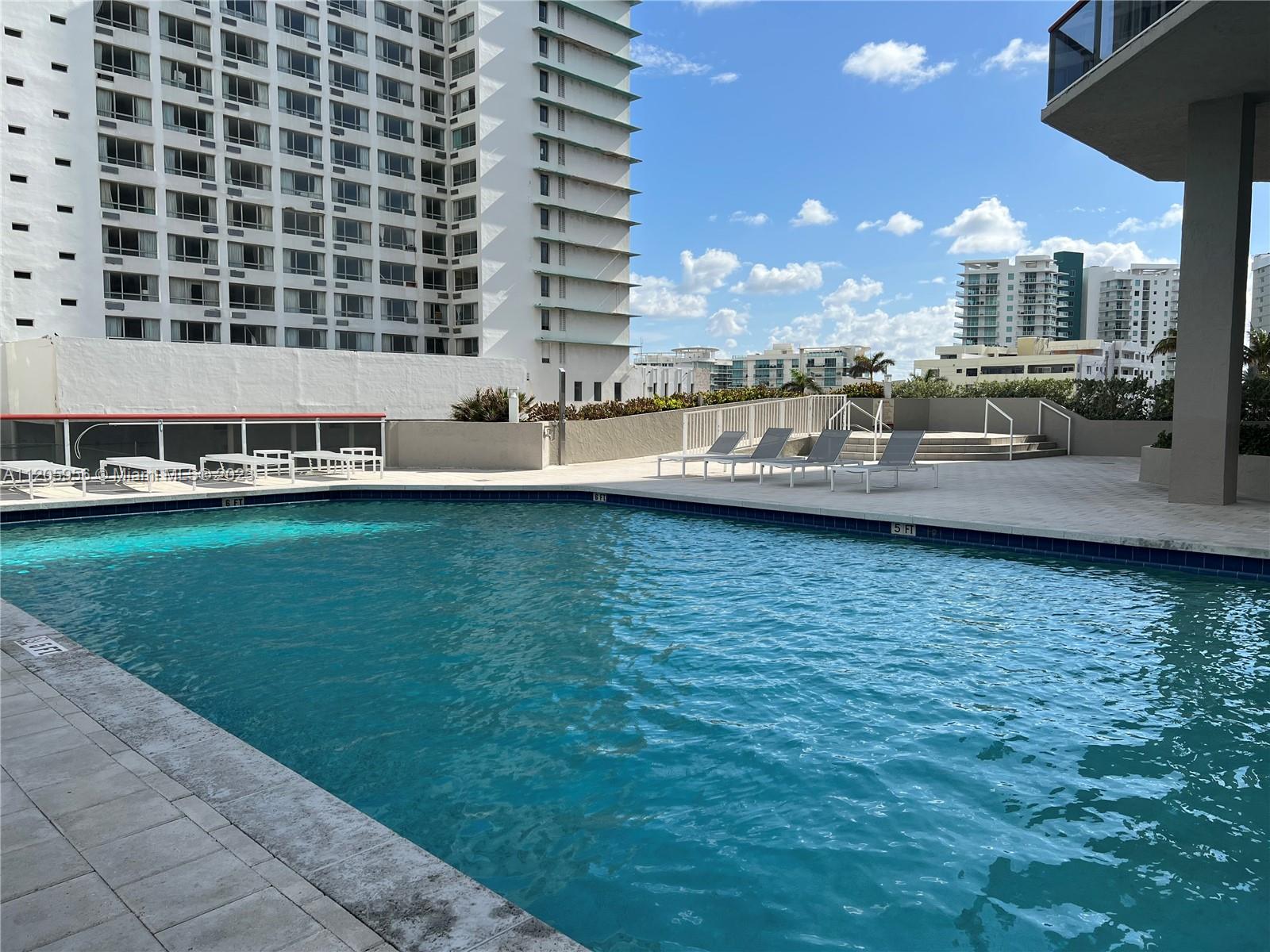 6767 Collins Ave unit 507 Miami Beach-side pool