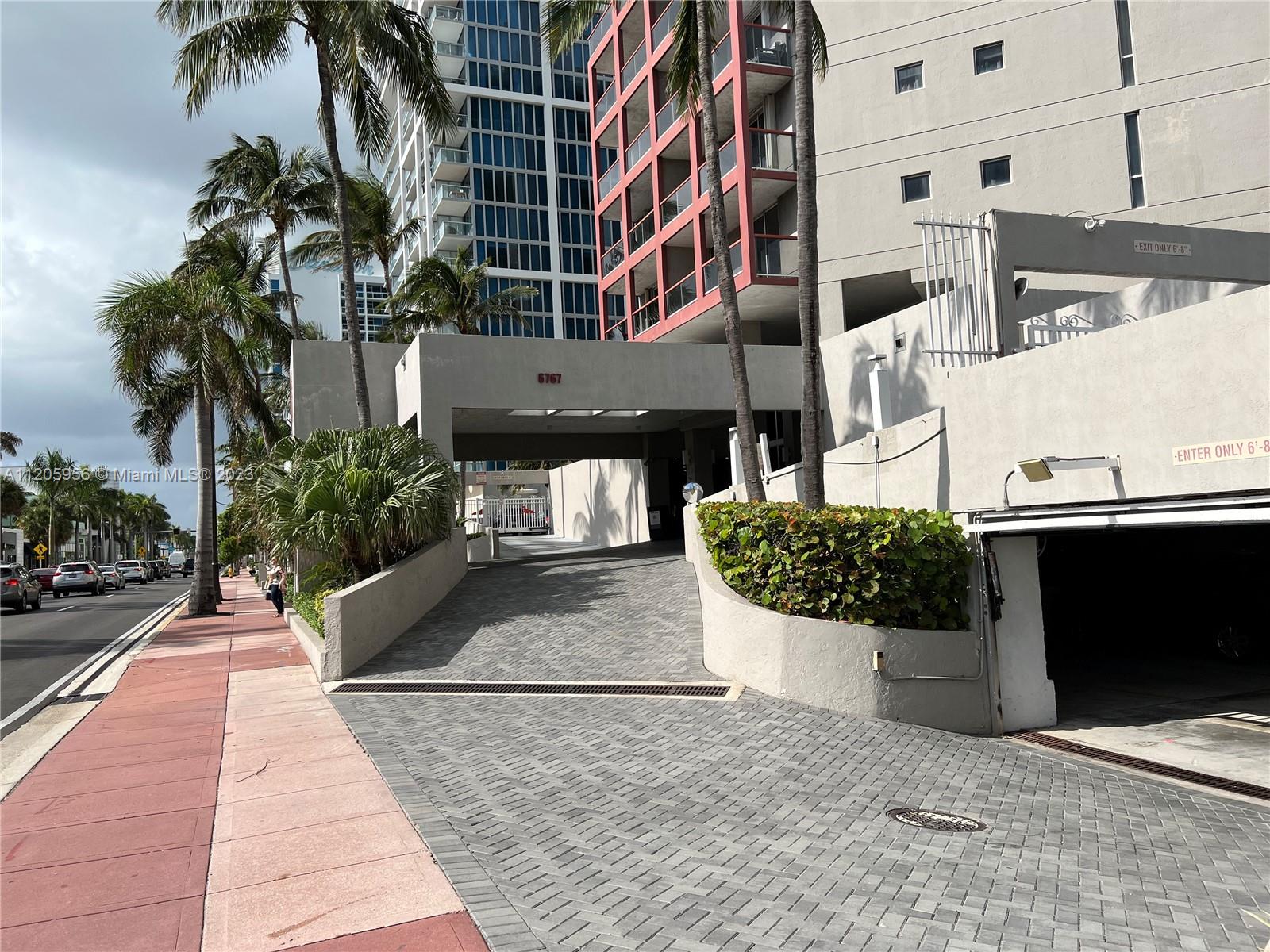 6767 Collins Ave unit 507 Miami Beach-parking entrance