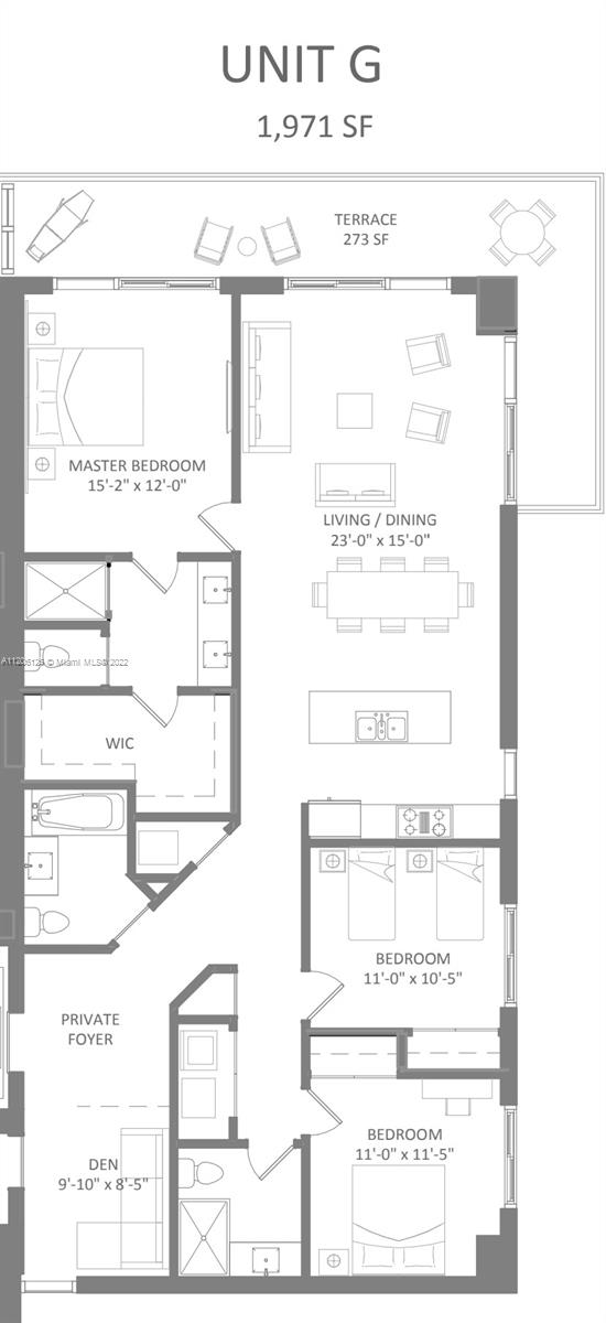 Floor Plan from Line 21 - South Tower