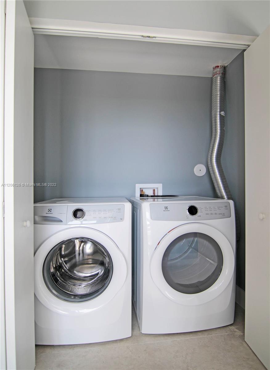 Laundry area . The 
