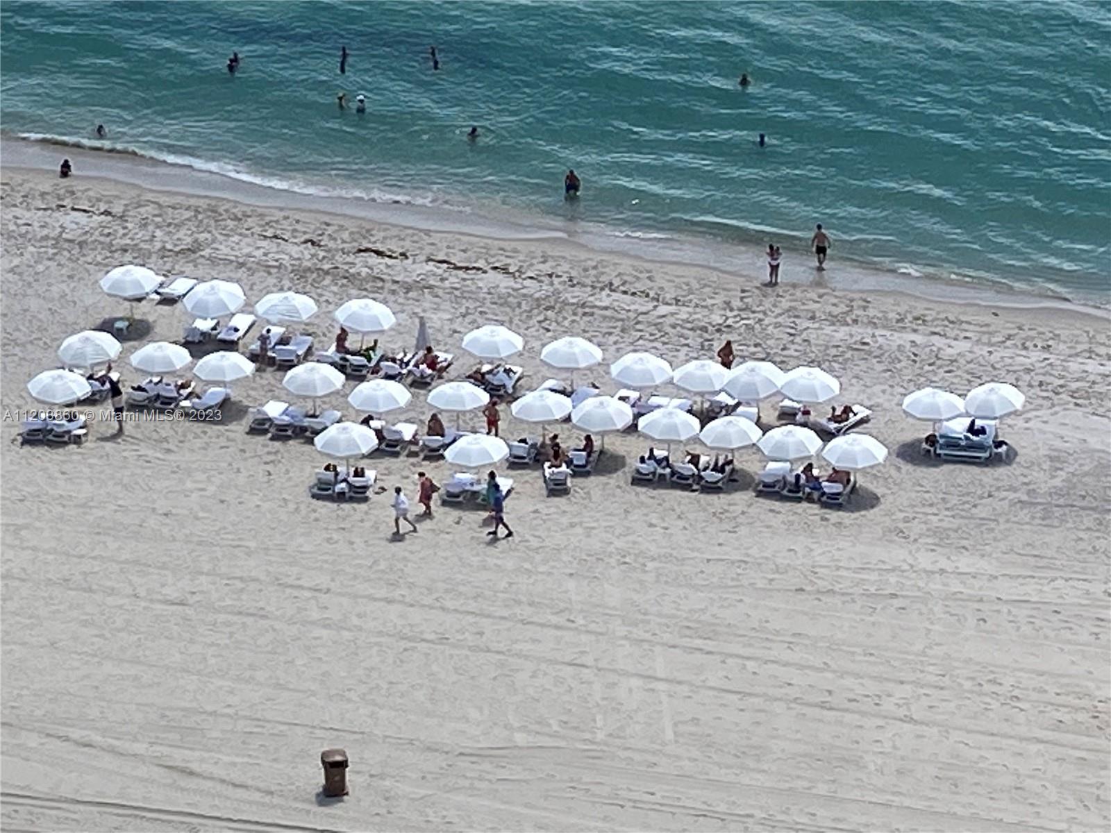 View of the beach from Trump International Resort