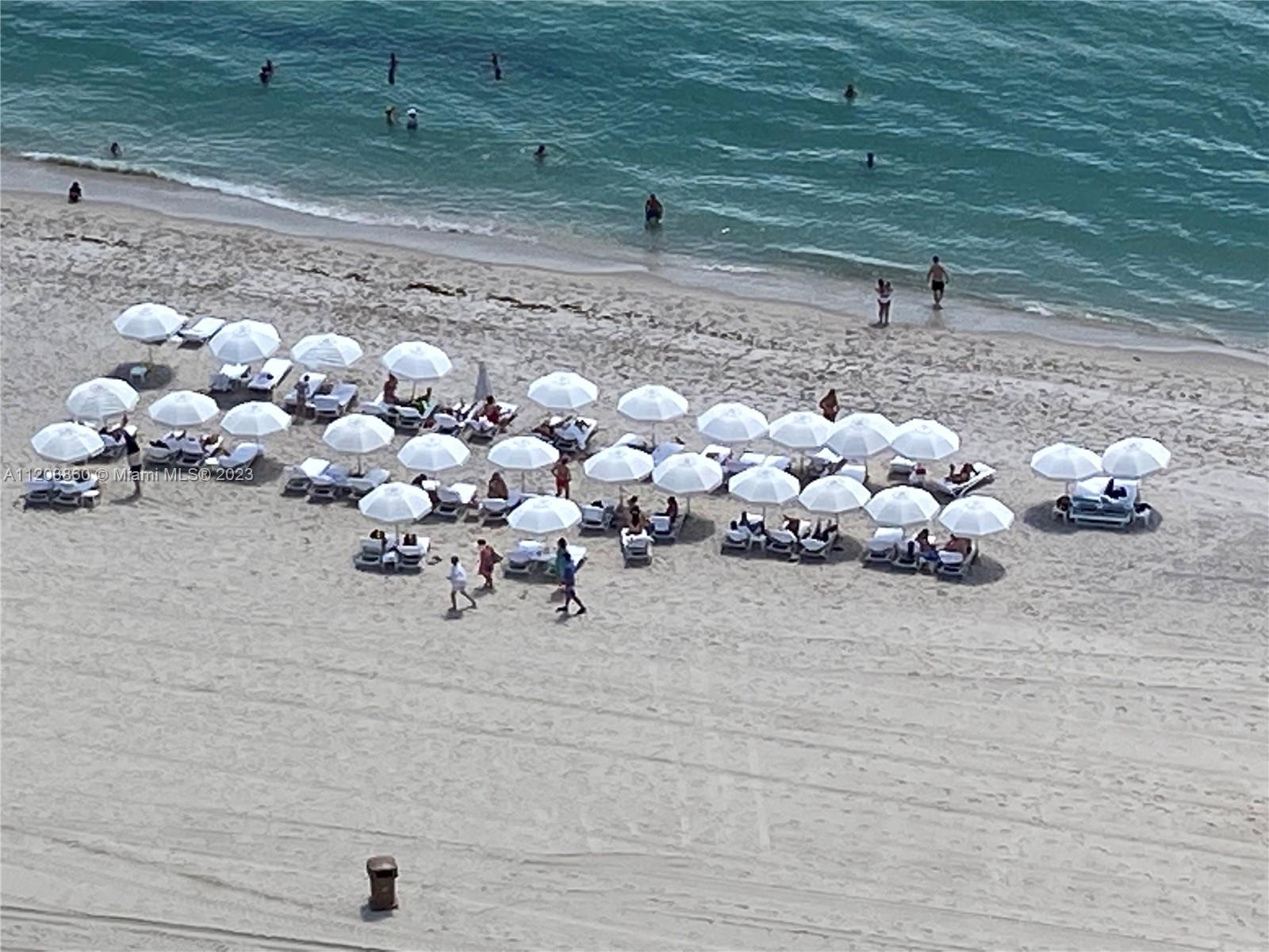 View of the beach from Trump International Resort