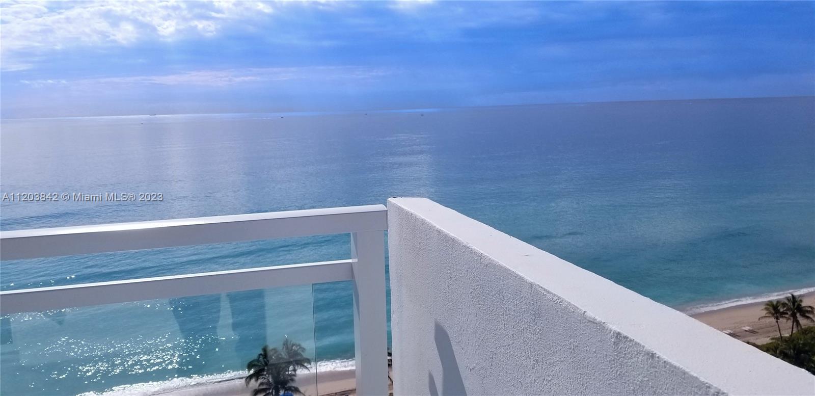 EXCLUSIVE SOUTH EASTERN PRIVATE CORNER TERRACE LOCATION DELIVERS NON STOP ENDLESS OCEANFRONT 16TH FLOOR VIEWS
