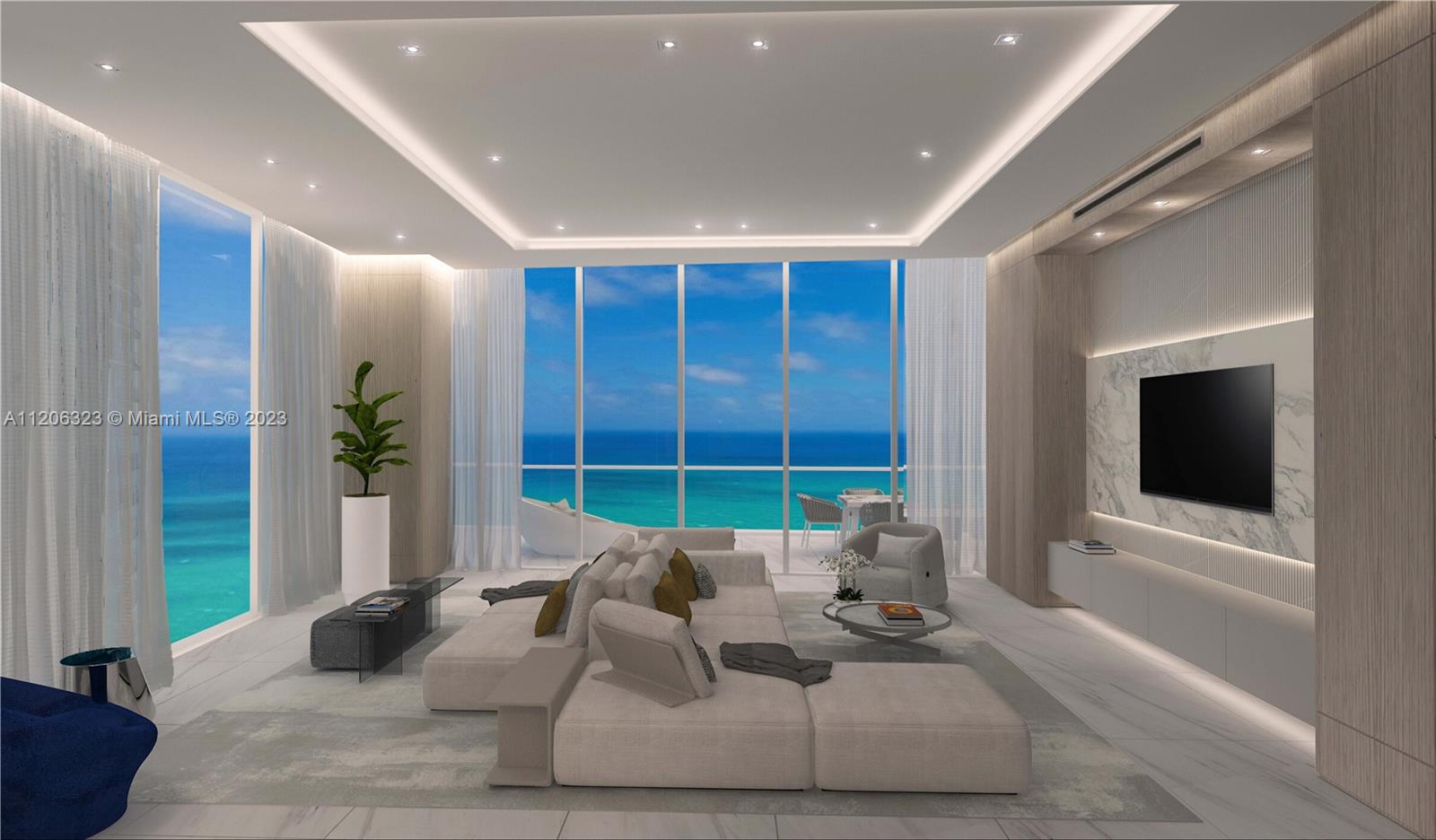 Vacant BRAND NEW TURNBERRY OCEAN CLUB (Home to the 1%) Decorator Ready beachfront corner unit with amazing views, 1 of a kind 5 bed & 5 1/2 baths with 12 ft ceiling heights, kitchen has top-of-the-line Gaggneau appliances & imported Snaidero Italian cabinetry, 54-story with 154 units on split tower skyscraper created by architects Carlos Zapata & Robert Swedroe this is design & engineering marvel with 2 infinity sunrise/sunset pools floating on the 30th floor, as if the tower grew wings, 70,000 Sqft in 6 Levels of unrivaled world-class service, offering private signature Sky Club dining, health/wellness spa, Theater, Bar & Restaurant, with an unprecedented luxury level for every lifestyle. This is the best priced, most desired largest floor plan available. Choose your flooring & finishes.