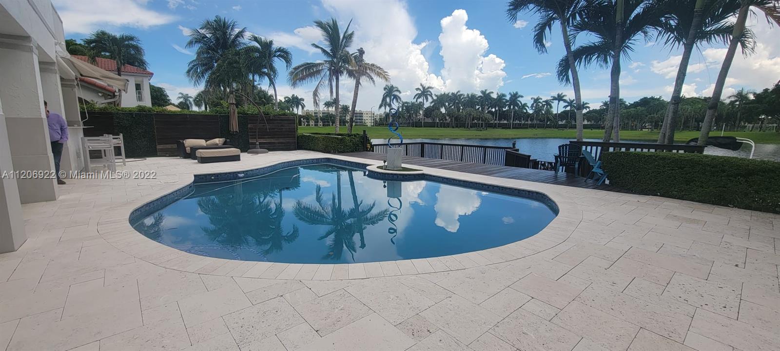 Pool overlooking the lake