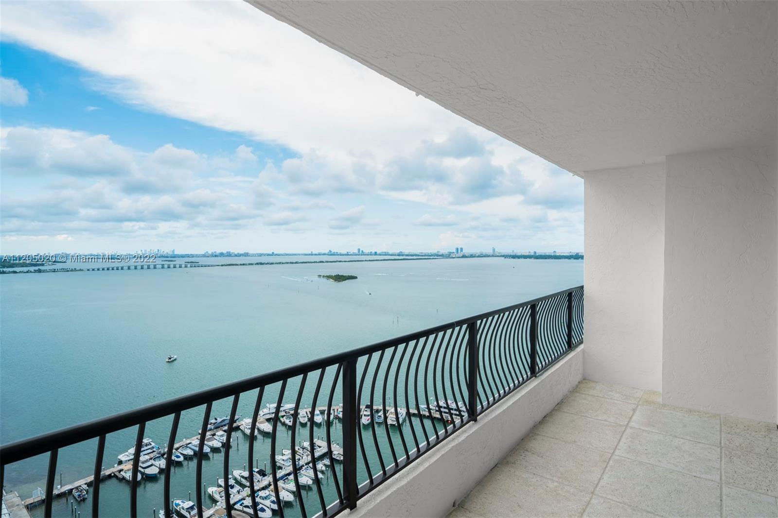 Wake up to gorgeous water views in this very well maintained 1bed 1.5 bath apartment at the VENETIA CONDO. Well appointed, renovated kitchen and bathrooms, and one assigned parking space. Laundry room on the same floor. The Venetia offers its residents full services, including concierge, 24 hour security, valet parking, and amenities including 2 pools (currently UNDER RENOVATION), tennis courts, gym, on-site restaurant and beauty salon. Direct access to the boardwalk to Margaret Pace Park, which has two dog parks, tennis courts, basketball court etc. Easy access to the Venetian for jogging or biking. Next door to the Arsht Center, PAMM, FTX arena, and Publix. Building requires a $1,000 security deposit.